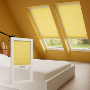 Energy Efficient Honeycomb Blinds Skylight Shades with Blackout Thermal Insulation Roof Window Blinds for Ceiling and Attic