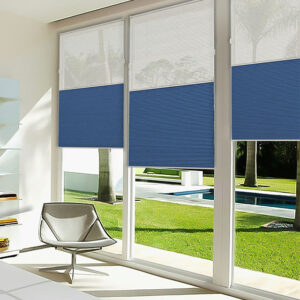 Motorized Smart Blackout Skylight Blind Solar Reflective Fabric Day Night Cellular Shades Honeycomb Built-In Eco-friendly Blinds