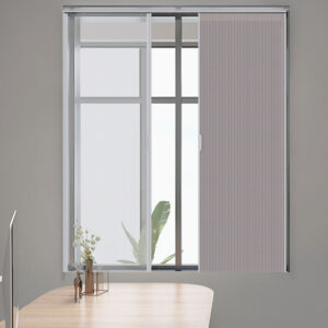 Rollergy Blackout Sliding Door Folding Blind Screen Dual Cellular Sheer Shade Vertical Honeycomb Cellular Shade