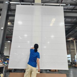 Custom Size Electric Automatic Large Roman Shades Motorized Sunroom Cordless Linen Office Roman Blinds