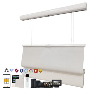 Aluminum Headrail Cordless TDBU Roman Shades for Bedroom Office Thermal Insulated Light Filtering Polyester Fabric