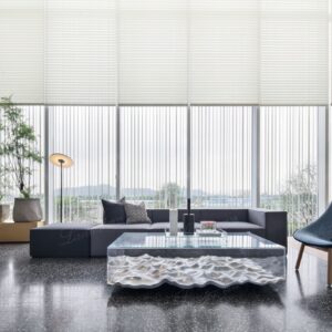 Polyester Manual Sheer Slat Blinds Customize Shangrila curtain